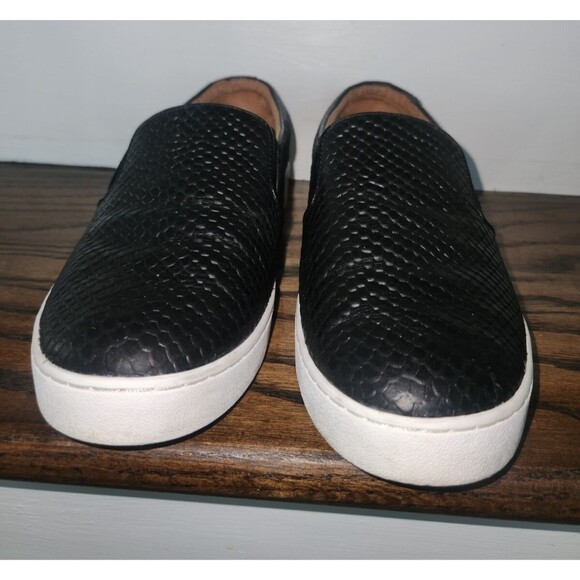 Pre-Owned VIONIC Splendid Snake Slip-On Women's Comfort Sneaker-Black - Size 7 - Picture 1 of 15